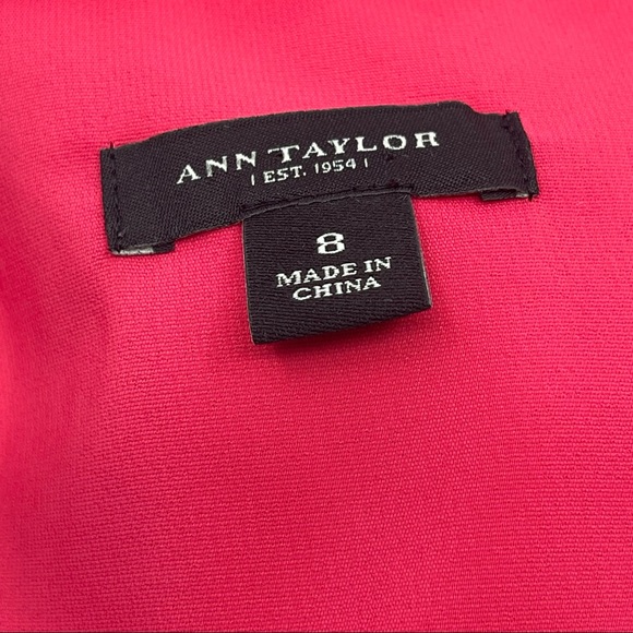 ANN TAYLOR PINK SLEEVELESS MULTI TIERED DRESS - Picture 6 of 6